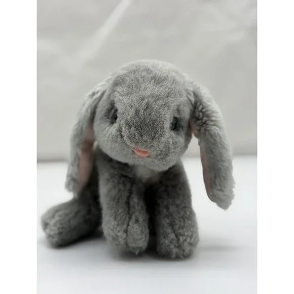 Tyco Bunny Bunny Bunnies Gray 7" Rabbit 1994 Plush Vintage Stuffed Grey Soft Toy - Picture 7 of 11